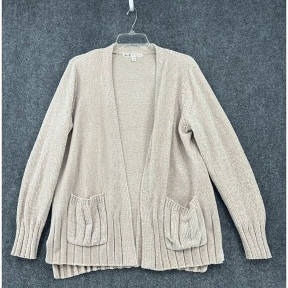 Seven7 Taupe Cardigan Women’s S Small Cozy And Soft Sweater Pockets - Picture 1 of 15